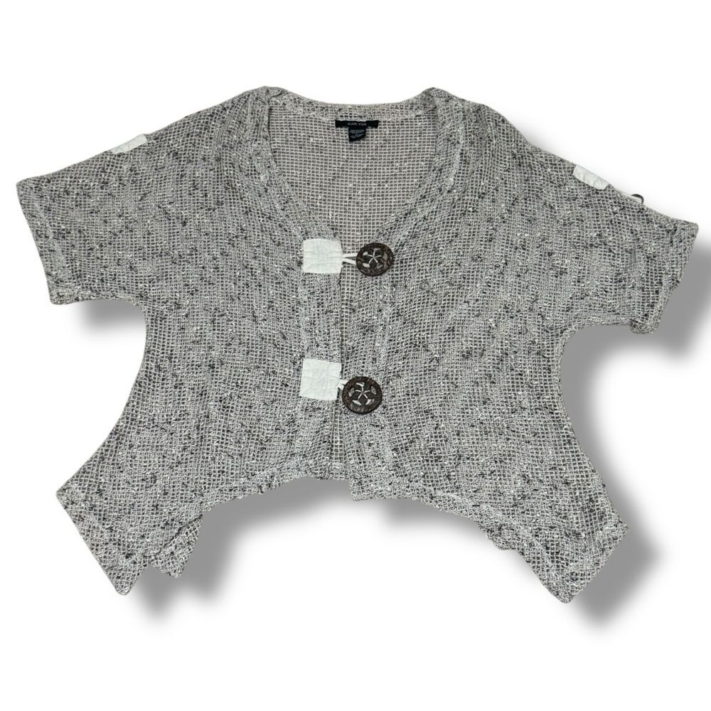 Kaktus Mesh Woven Cotton Boho Top Breezy Layer Women’s Size Medium